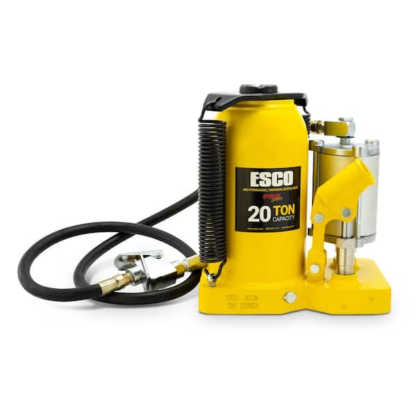ESCO 10381 Pro Series 20 Ton Air Hydraulic Bottle Jack - 1