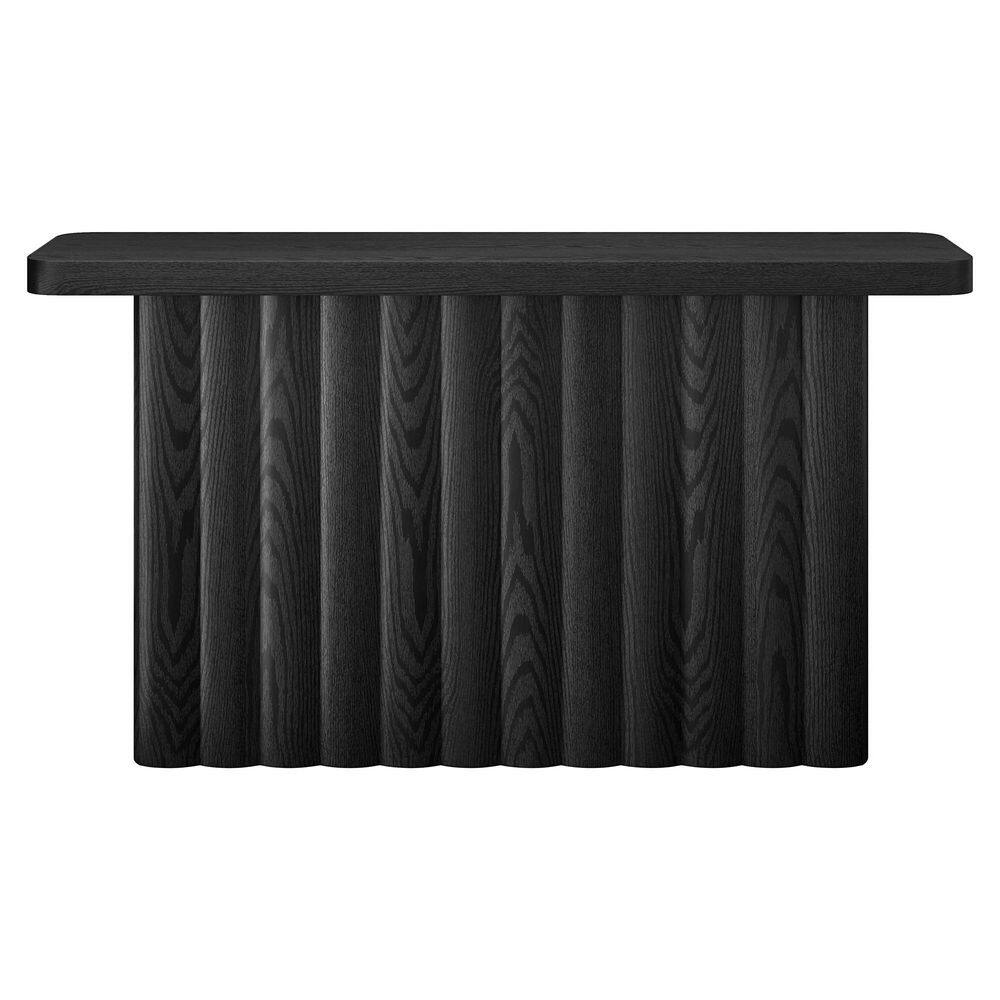 Olie 55 in. Black Grain Rectangle Particle Board Top Console Table price history on PriceWatchPro