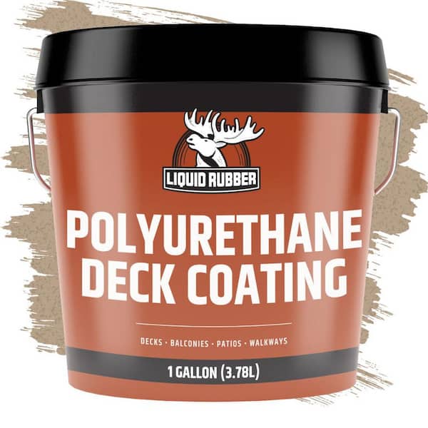LIQUID RUBBER 1 Gal. Neutral Beige Textured Polyurethane Deck Coating