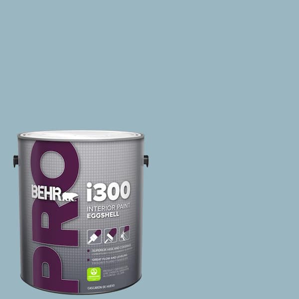1 gal. #S470-3 Peaceful Blue Eggshell Interior Paint