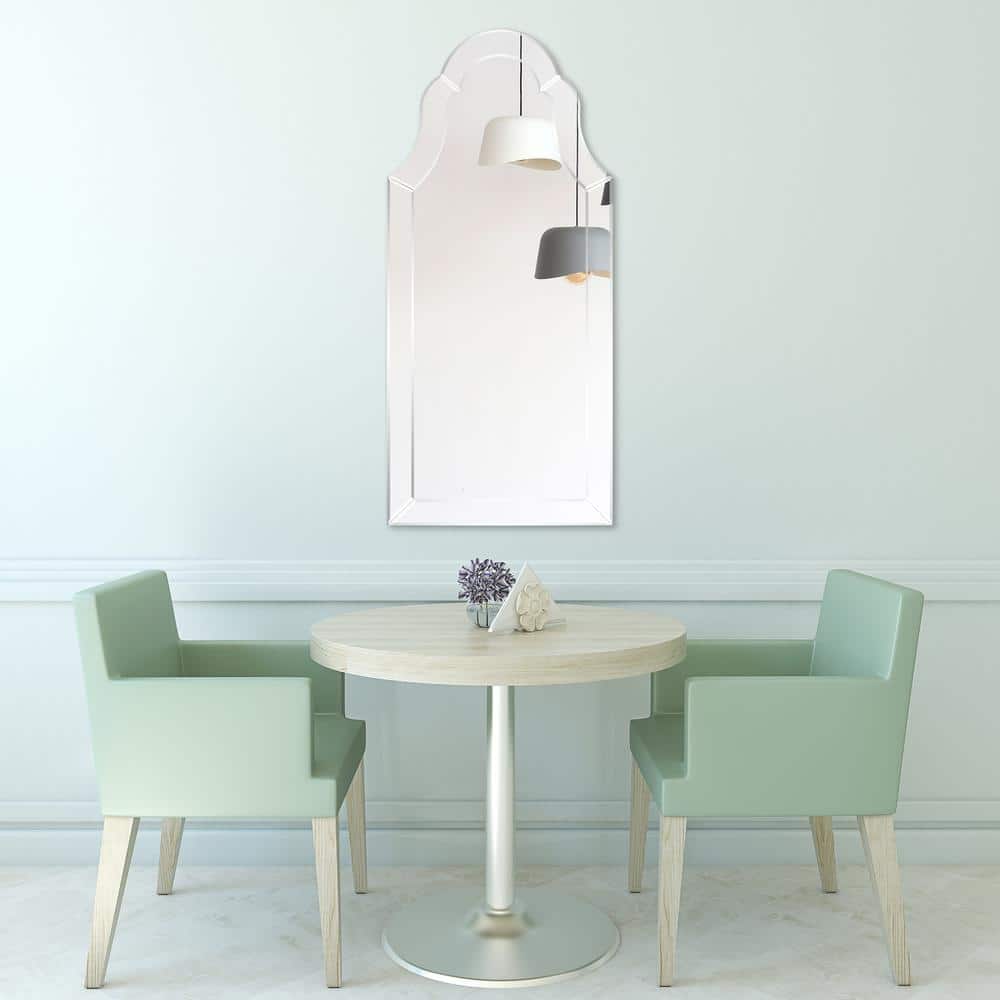 Contemporary Full-Length Beveled Bathroom Vanity Mirror