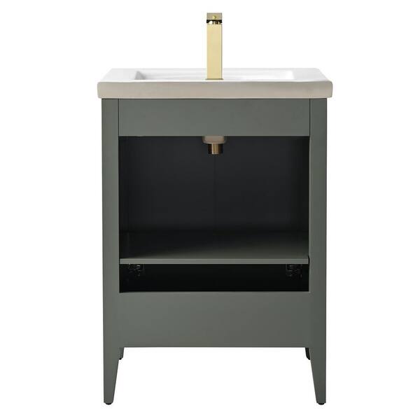 Vanity Art 24 in. W x 18.5 in D x 34 in. H Single Sink Bath