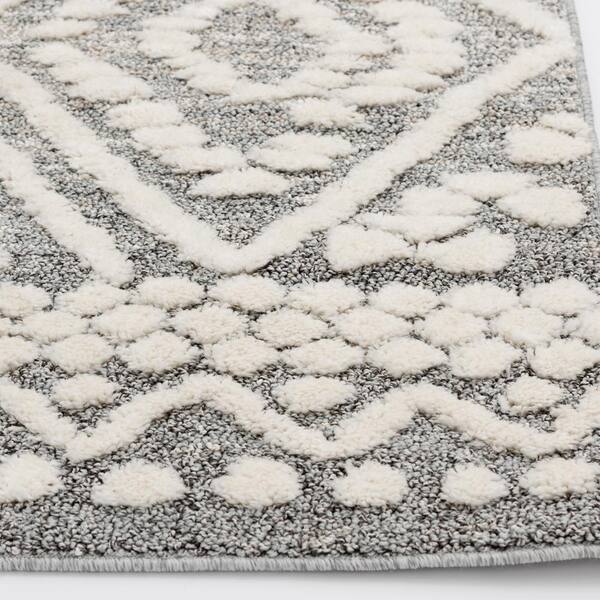 Savoy Gray/White Area Rug Zipcode Design Rug Size: Rectangle 5'2 x 7'2