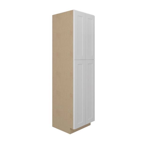 Norfolk Assembled 24 in. W x 90 in. H x 24 in. D Plywood Pantry Cabinet in Painted White