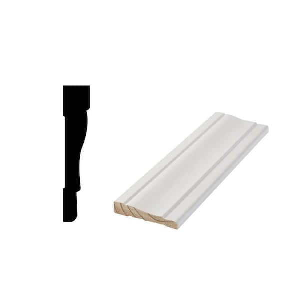 Woodgrain Millwork LWM 445 5/8 in. x 3-1/4 in. x 96 in. Primed Finger-Jointed Casing