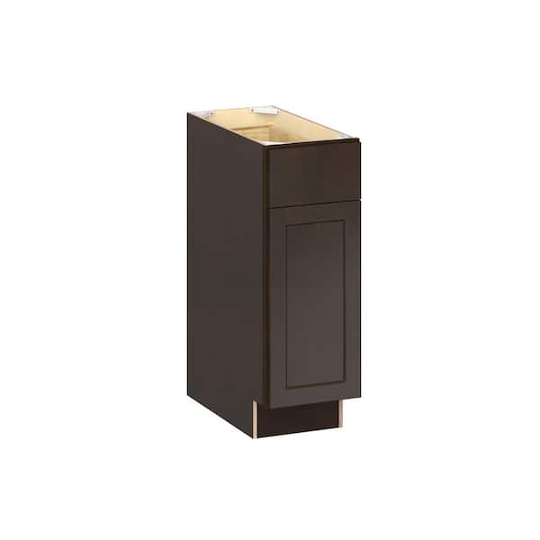 Emerson Cocoa Base 1 drawer with 1 Left door Ready to Assemble Kitchen Cabinet (12 in. W x 34.5 in. H x 24 in. D)