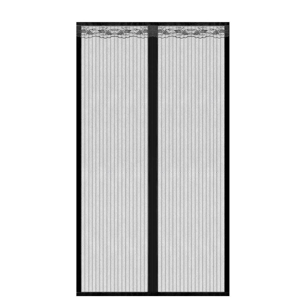 39.38 in. x 82.68 in. Black Magnetic Mesh Curtain Hands-Free Fly Mesh Screen Door Self-Adhesive Anti Mosquito Bugs price history on PriceWatchPro