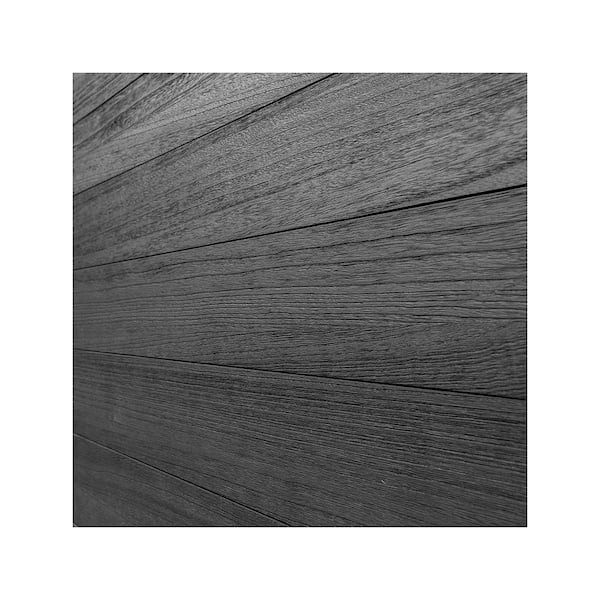 Farmhouse Style 1/4 in T x 5 in. W x 2 ft. L Shiplap Cedar Boards 10-Pack in Black