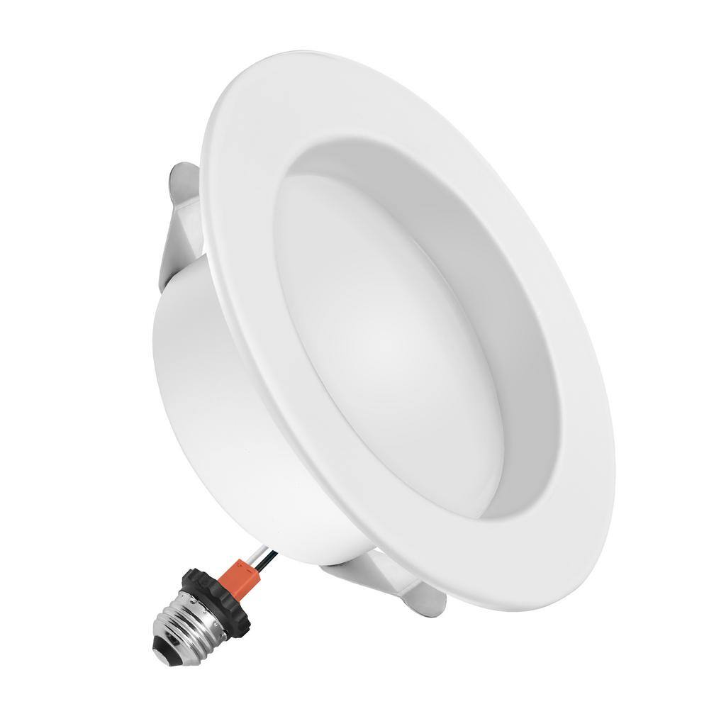 4-Inch White Aluminum Smart WiFi LED Retrofit Downlight