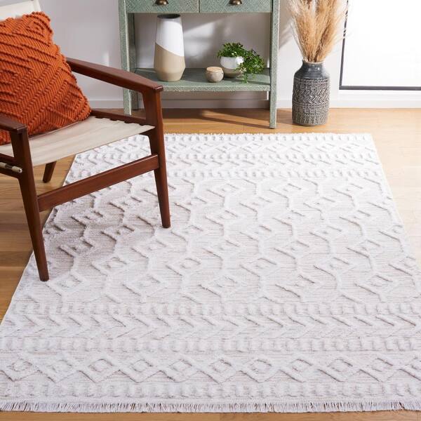 Augustine Ivory/Beige 3 ft. x 5 ft. Arrow Diamonds Area Rug