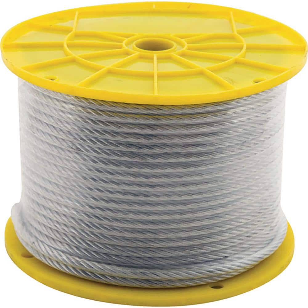 KingChain 1/16 in. x 500 ft. Galvanized Steel Aircraft Cable, 7x7 Construction Reeled, Metallics -  500082