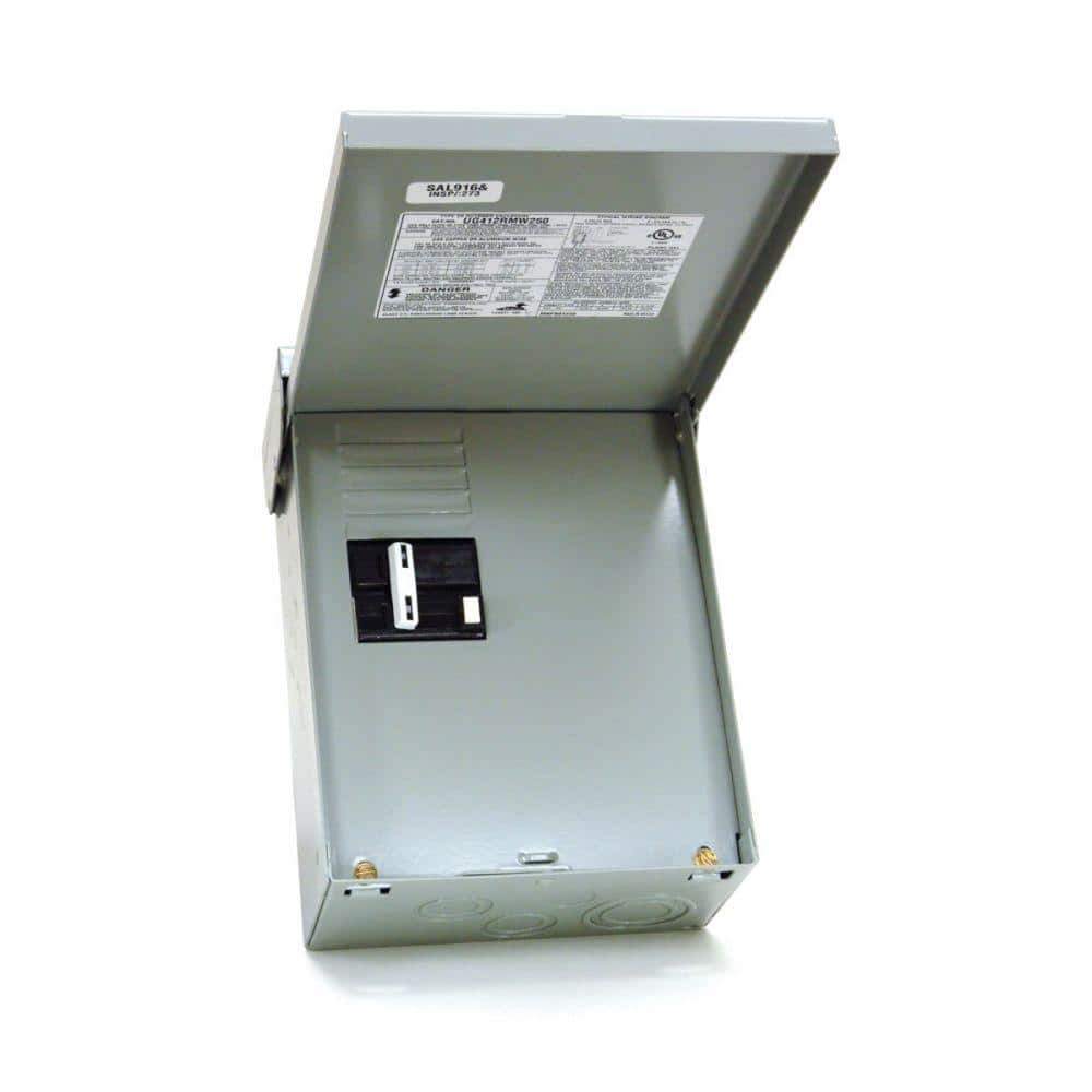 50 Amp 240-Volt Non-Fuse Metallic Spa Panel Disconnect with GFI (TL412R250G