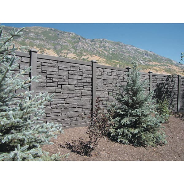 5 in. x 5 in. x 8-1/2 ft. Dark/Walnut Brown Composite Fence End Post