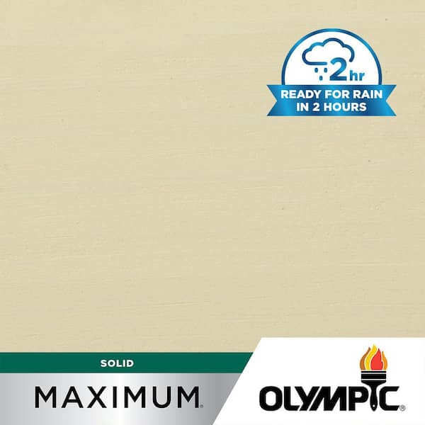 Olympic Maximum 1 gal. SC-1055 Off White Solid Color Exterior Stain and Sealer in One