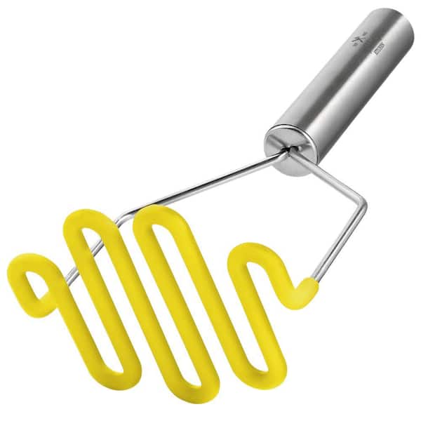 Potato Masher with Premium Silicone - Yellow