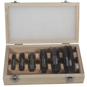 1/4 in., 3/8 in., 1/2 in., 3/4 in., 1 in. and 1-1/4 in. Carbon Steel NPT Pipe Tap Set (6-Piece)