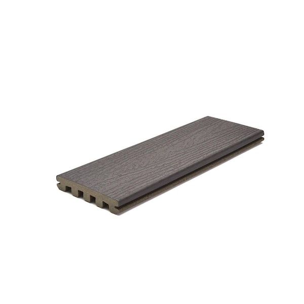 Enhance Basics 1 in. x 6 in. x 20 ft. Clam Shell Grooved Edge Composite Deck Board
