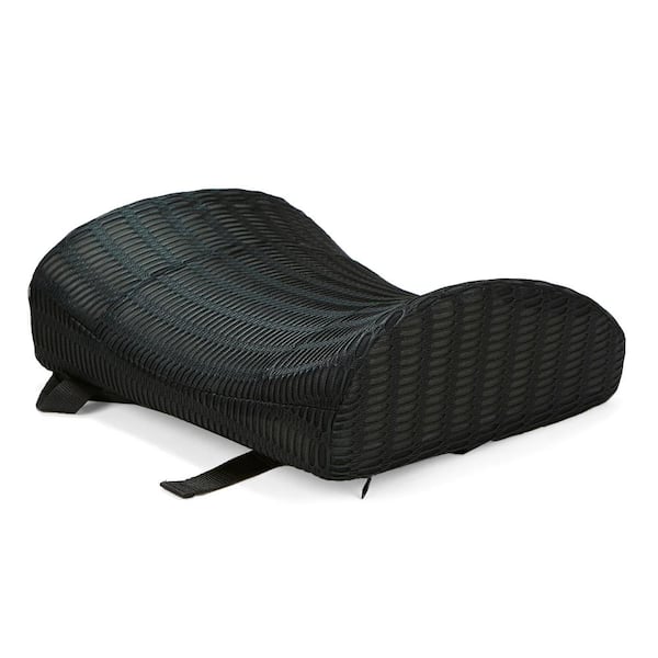 Mind Reader Black Memory Foam Lumbar Support Back Cushion Chair