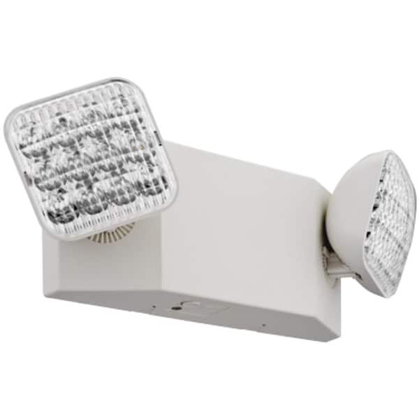 Lithonia Lighting New York Approved 2-Head White Steel Emergency Fixture  Unit ELT618NY M2 - The Home Depot