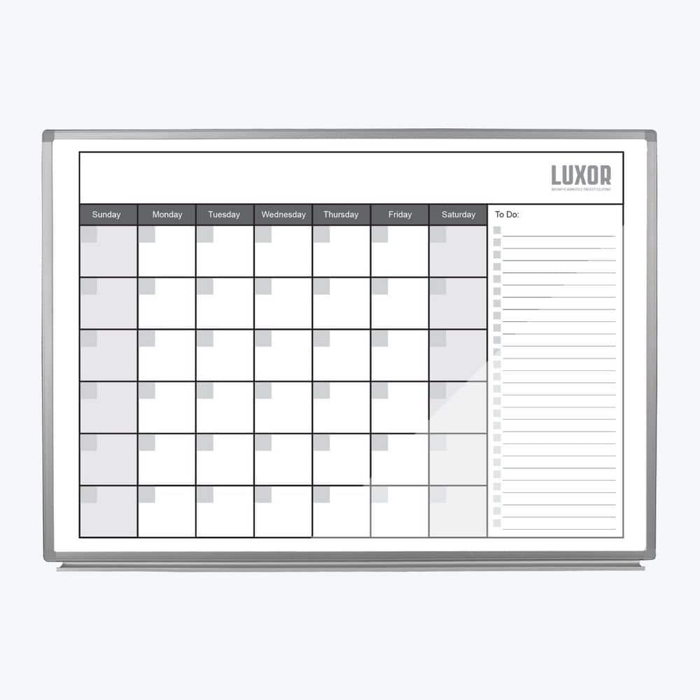 Magnetic Colorful Whiteboard Calendar Dry Erase Board Monthly Plan 16*12 Inches 