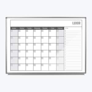 Silver Aluminum Frame Details about   Luxor Magnetic Wall-Mounted Dry Erase Board 72" x 40"