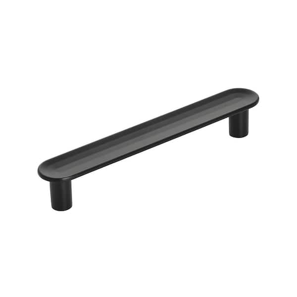 Amerock Concentric 3-3/4 in. (96mm) Modern Matte Black Bar Cabinet Pull