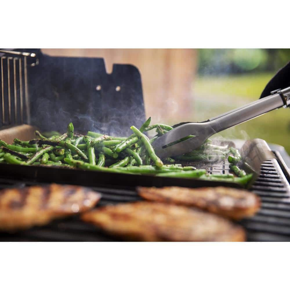Genesis E-315 Black Liquid Propane Gas Grill with Side Tables
