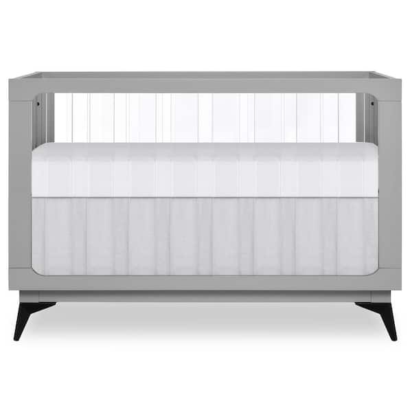 Acrylic Millennium Pebble Grey 4 in 1 Convertible Crib