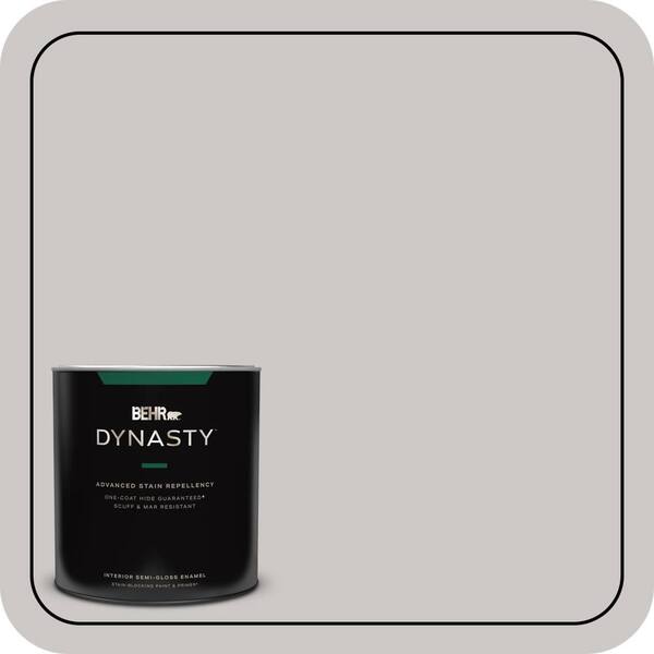BEHR DYNASTY 1 qt. #PPU26-09 Graycloth Semi-Gloss Enamel Interior Stain-Blocking Paint & Primer