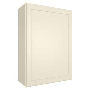 Antique White Painted Shaker Ready to Assemble Wall Cabinet Stock Kitchen Cabinet (18 in. W x 42 in. H x 12 in. D)