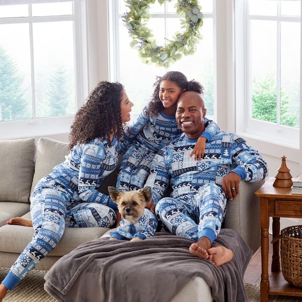 The Company Store Company Organic Cotton Matching Family Pajamas Women's  XX-Large Dino Navy Multi Pajama Set 60013A-XXL-NVYMUL - The Home Depot