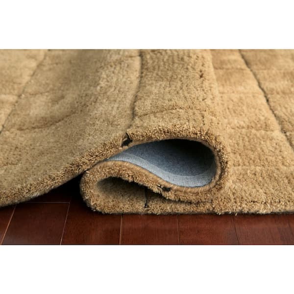 Luzmont 5 ft. x 7 ft. Brown/Gold Geometric Area Rug