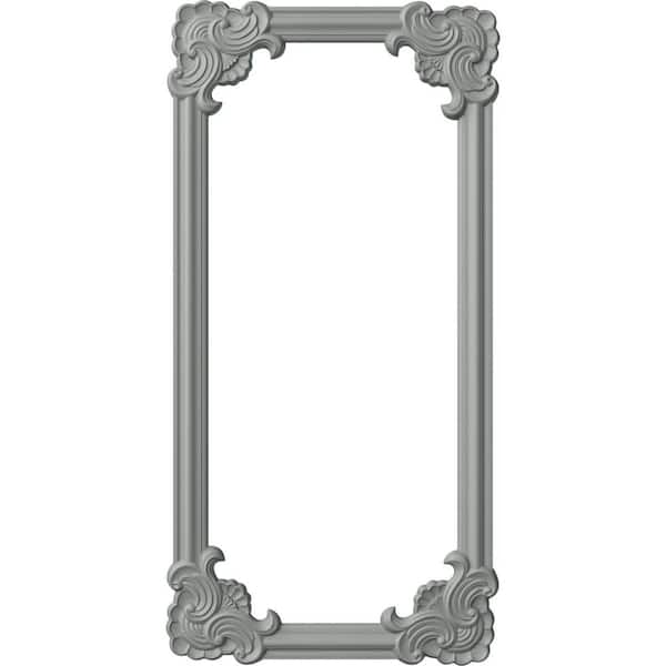 Ekena Millwork 24 in. W x 48 in. H Unfinished Polyurethane Pompeii Panel Moulding Kit (Single Panel)