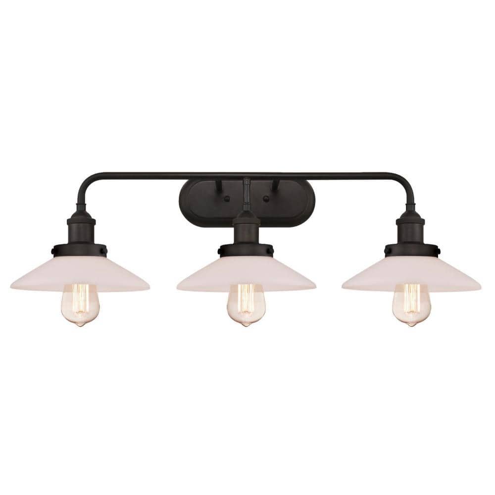 Abigail 3-Light Oil Rubbed Bronze Wall Mount Bath Light price history on PriceWatchPro