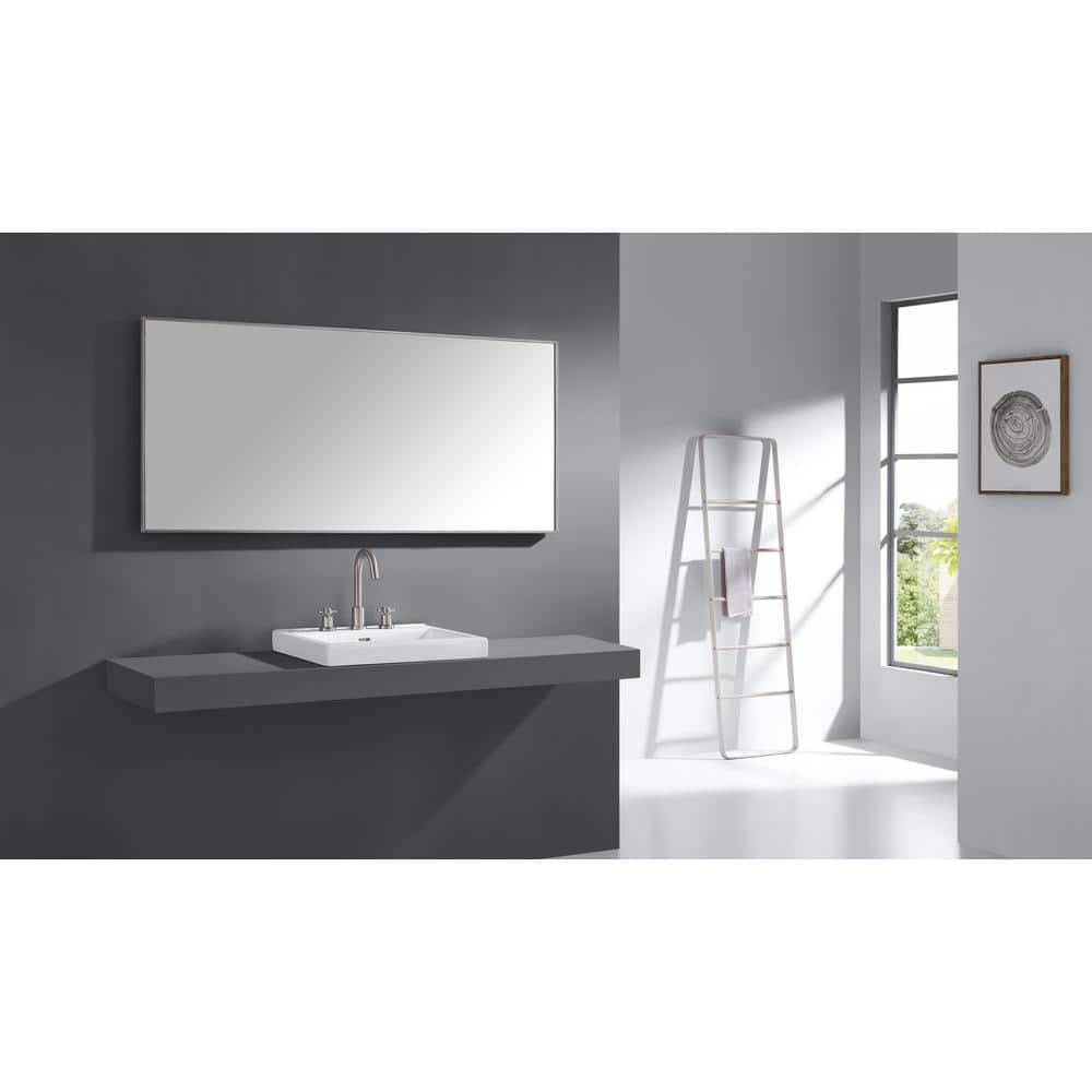 Sonoma 59" Rectangular Silver and Gold Bathroom Vanity Mirror