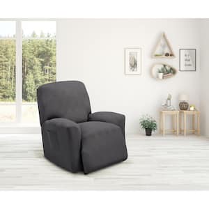 Grey Optic Recliner Stretch Slipcover