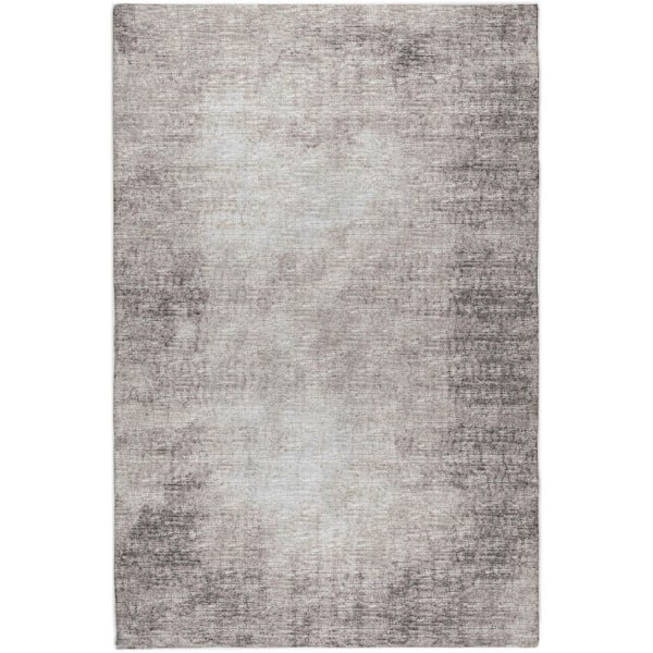 Dream Shag Premium Machine Washable Abstract ADS34 Mocha 9 ft. x 12 ft. Area Rug