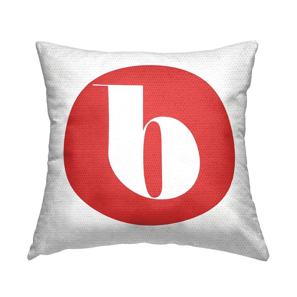 Red Initial B Square Outdoor Throw Pillow price history on PriceWatchPro