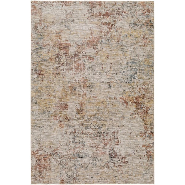 Zaniyah Light Gray/Multi Abstract 10 ft. x 14 ft. Indoor Area Rug