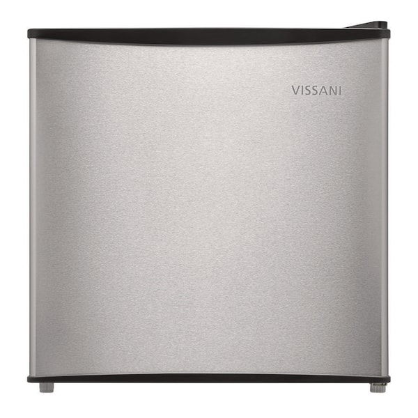 1.7 cu. ft. Mini Refrigerator with Removable Glass Shelves and Bottle Rack in Stainless Look, Energy Star