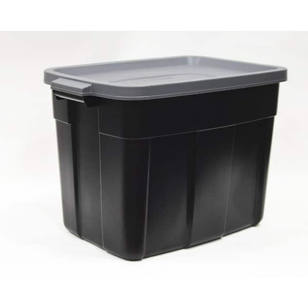 Rubbermaid Roughneck 18-Gal. Storage Tote Container Organizer in