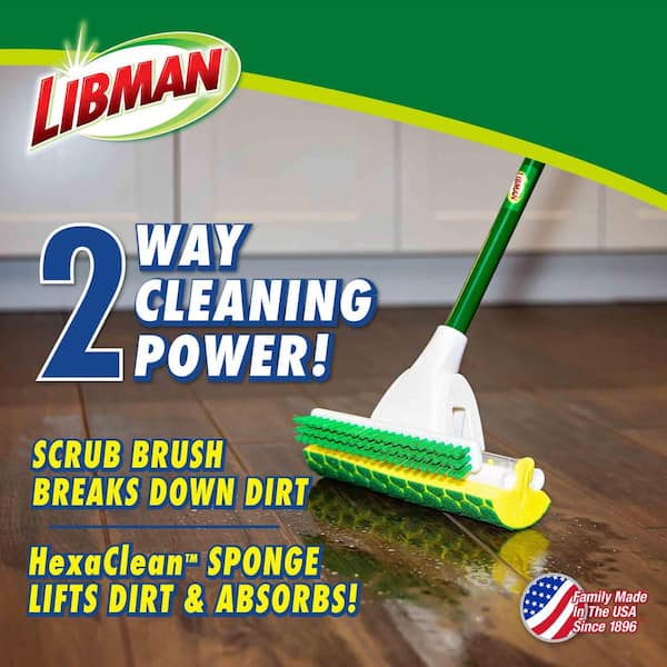 Nitty Gritty Roller Sponge Mop with Scrub Brush