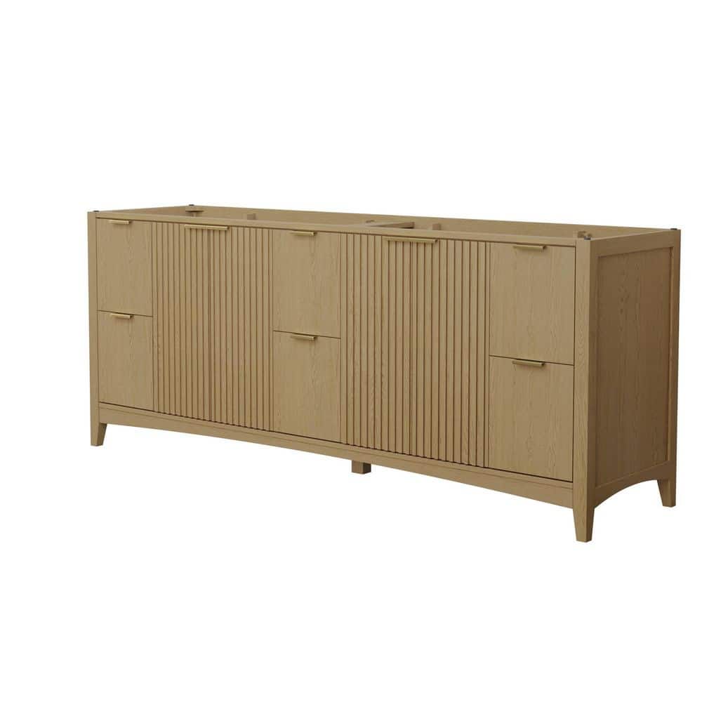 Palmilla 83.25 in. Bath Vanity Cabinet without Top in Natural Oak Assembled price history on PriceWatchPro