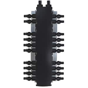 20-Port Plastic PEX-A Manifold with 1/2 in. Poly Alloy Valves