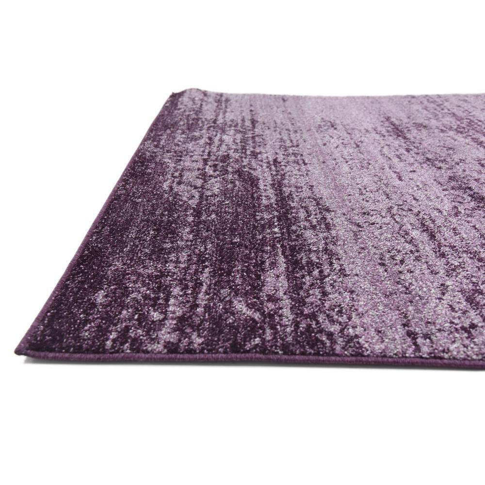 Violet Gradient Low Pile Rectangular Area Rug