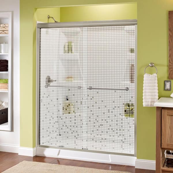 Delta Lyndall 60 in. x 70 in. SemiFrameless Traditional Sliding Shower