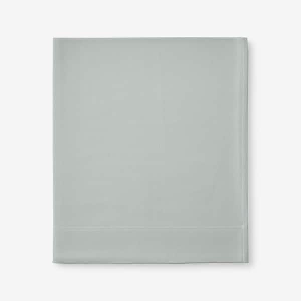 The Company Store Legends Luxury Velvet Deep Pocket Mint Green Flannel King Flat Sheet