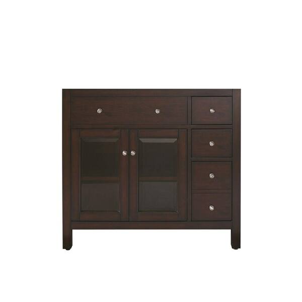 Avanity Lexington 36 in. W x 21 in. D x 34 in. H Vanity Cabinet Only in Light Espresso