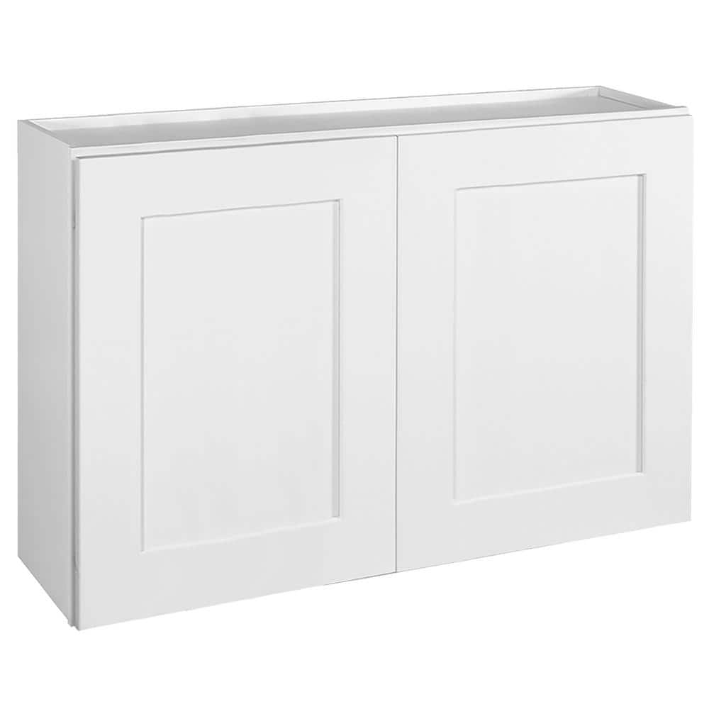 Brookings Solid Wood Ready to Assemble Shaker 36x24x12 in. 2 Door Wall Kitchen Cabinet in White price history on PriceWatchPro