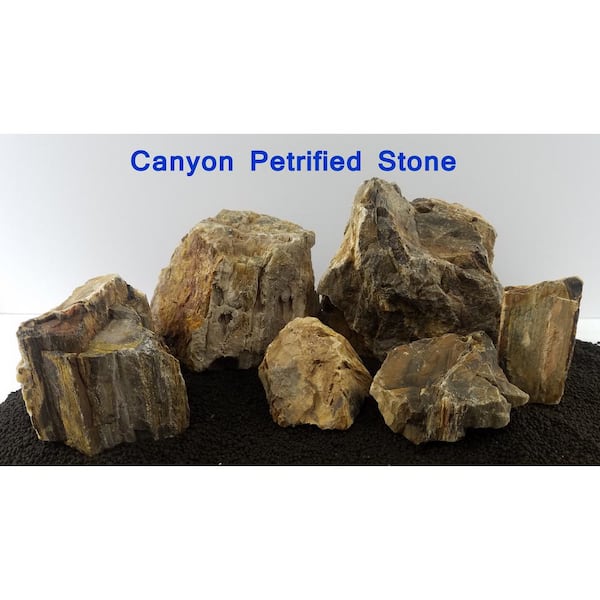 Lifegard Petrified Canyon Decorative Stone Large Size 6 in. to 10 in. 44 lbs Box Approx 2 Cu. ft.